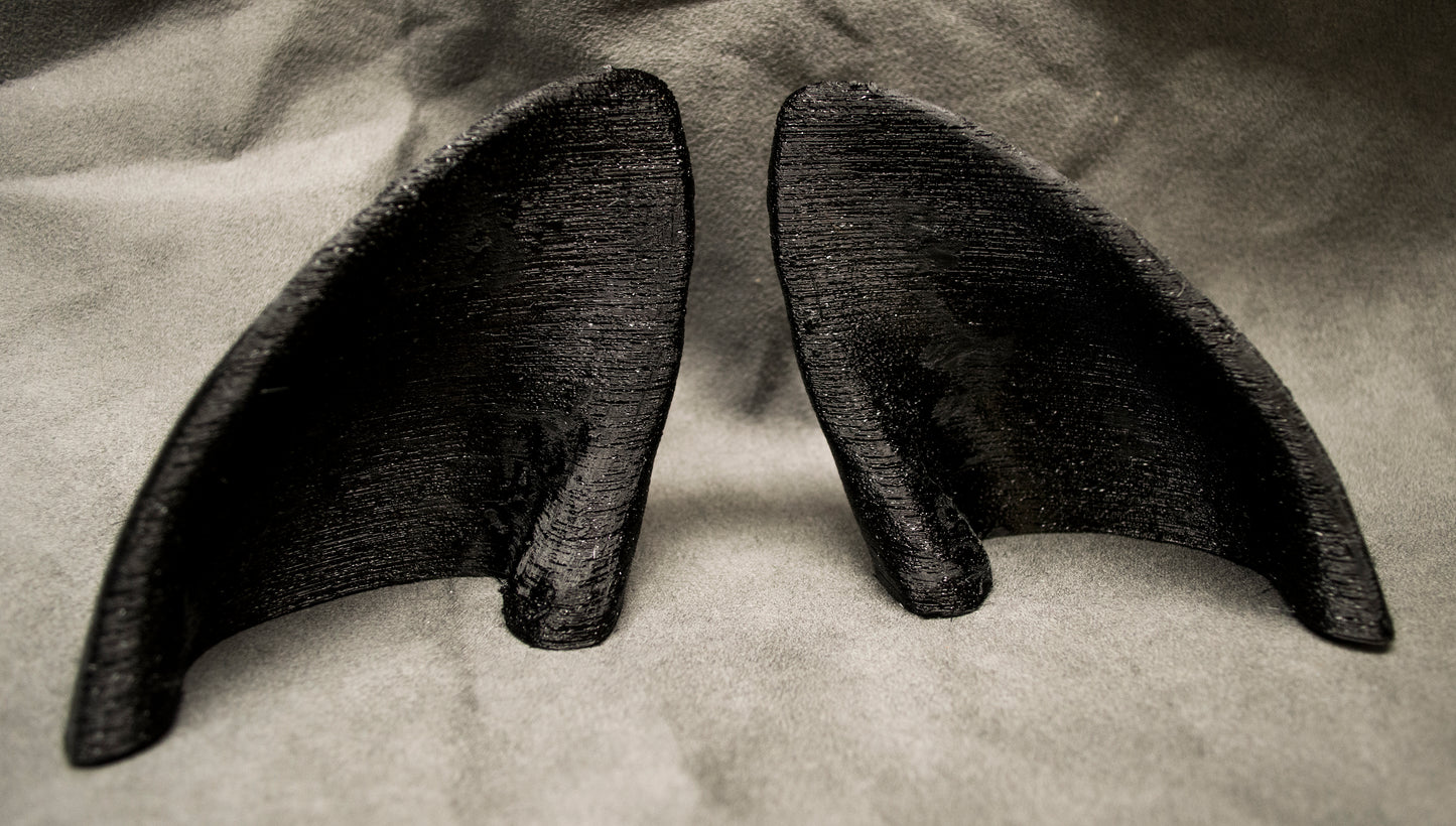 Pointed canine ear blanks, soft foam for LARP, festivals, costumes, mascots and fursuits (1 pair)