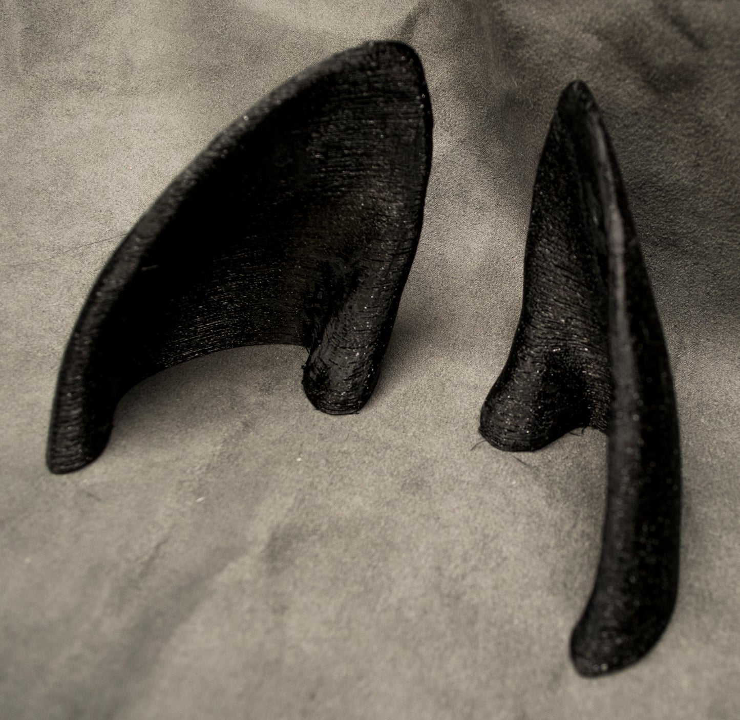 Pointed canine ear blanks, soft foam for LARP, festivals, costumes, mascots and fursuits (1 pair)