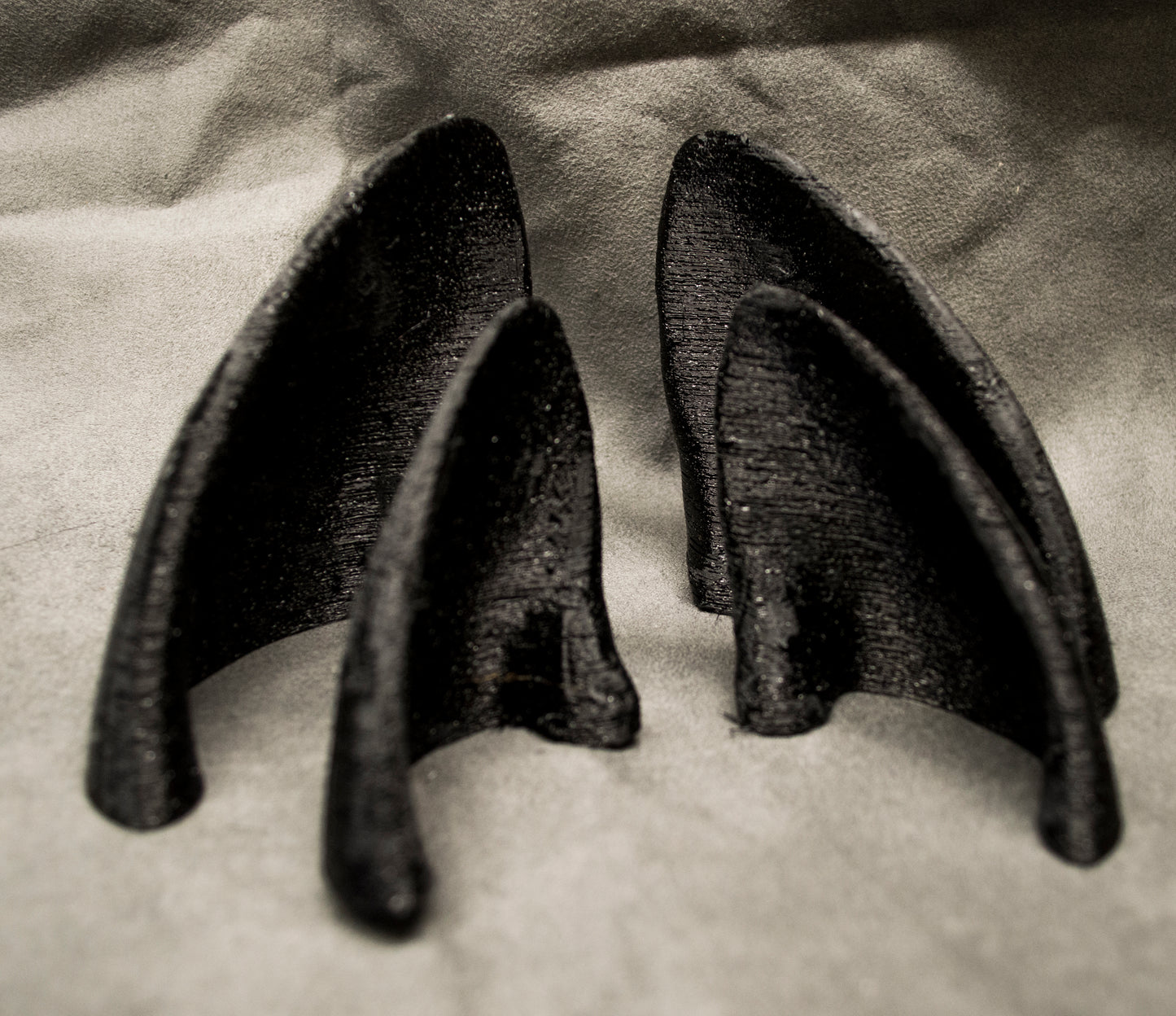 Pointed canine ear blanks, soft foam for LARP, festivals, costumes, mascots and fursuits (1 pair)