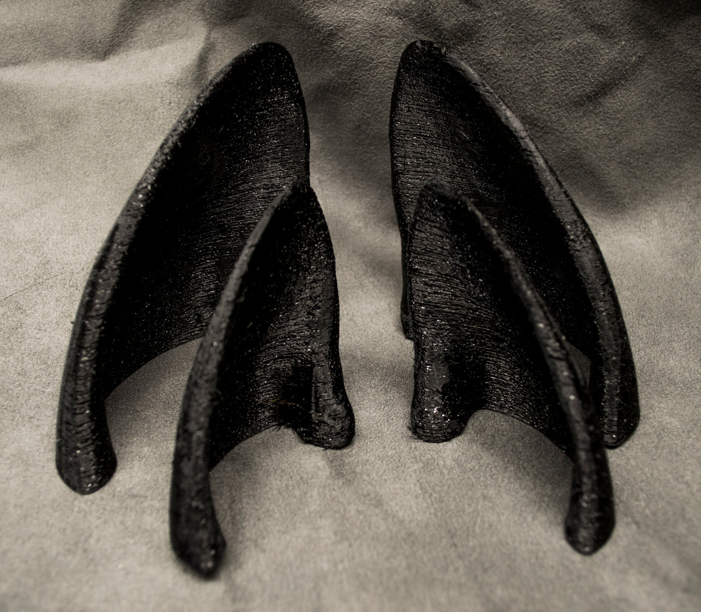 Pointed canine ear blanks, soft foam for LARP, festivals, costumes, mascots and fursuits (1 pair)