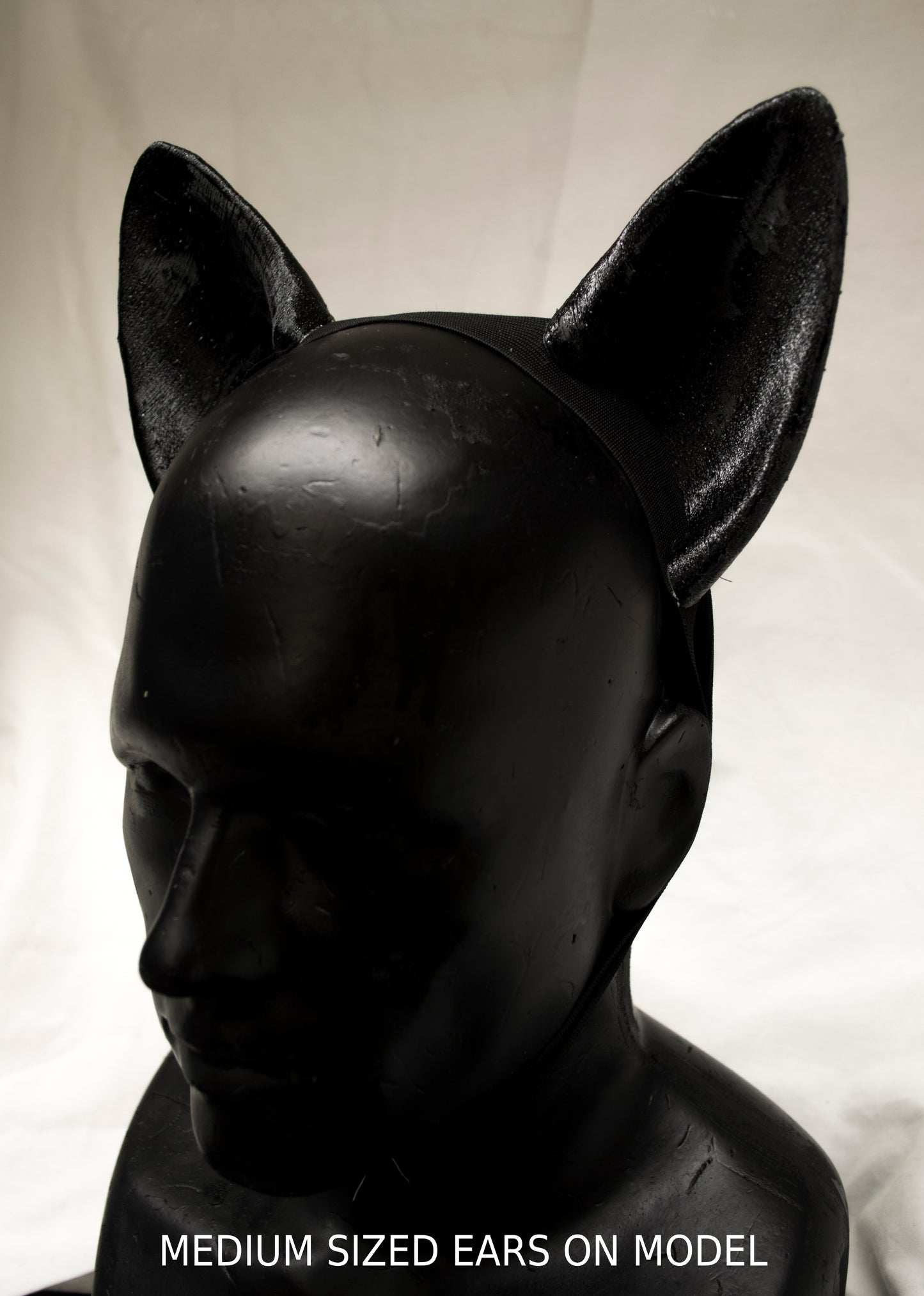 Pointed canine ear blanks, soft foam for LARP, festivals, costumes, mascots and fursuits (1 pair)