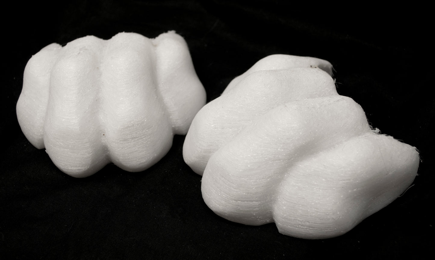 Animal toe padding, for LARP, Cosplay, fursuits and more (1 pair)