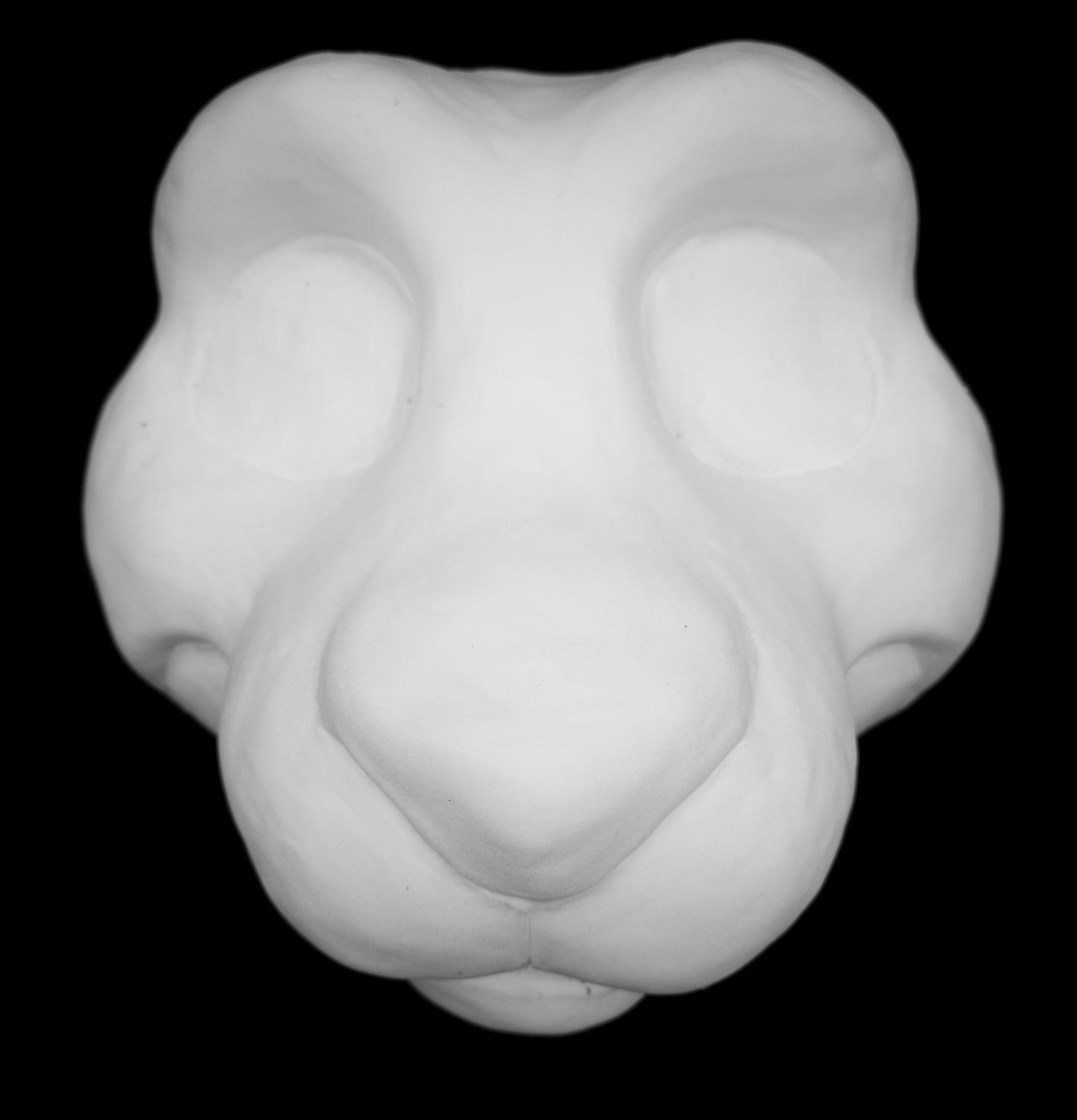 Critter soft foam head base for costumes, mascots and fursuits.