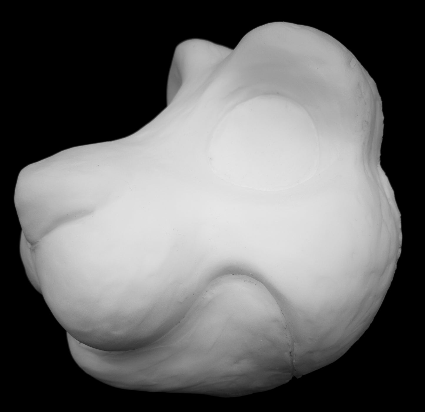 Critter soft foam head base for costumes, mascots and fursuits.