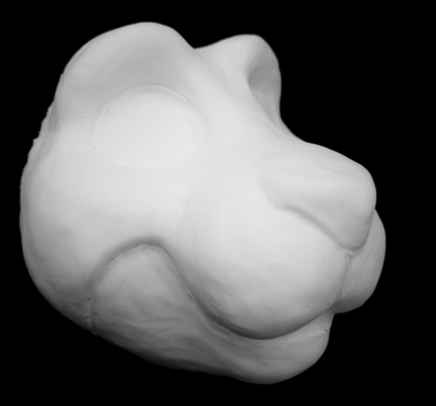 Critter soft foam head base for costumes, mascots and fursuits.