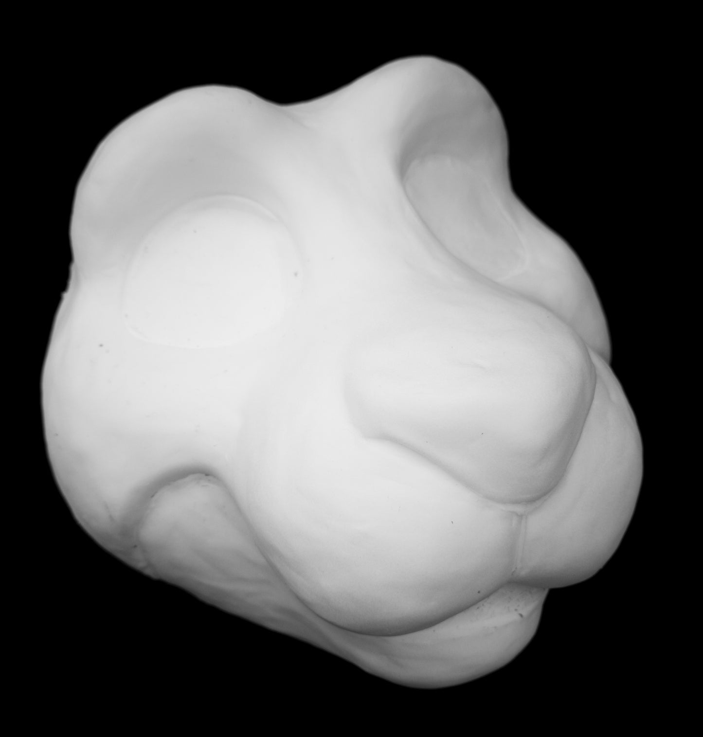 Critter soft foam head base for costumes, mascots and fursuits.