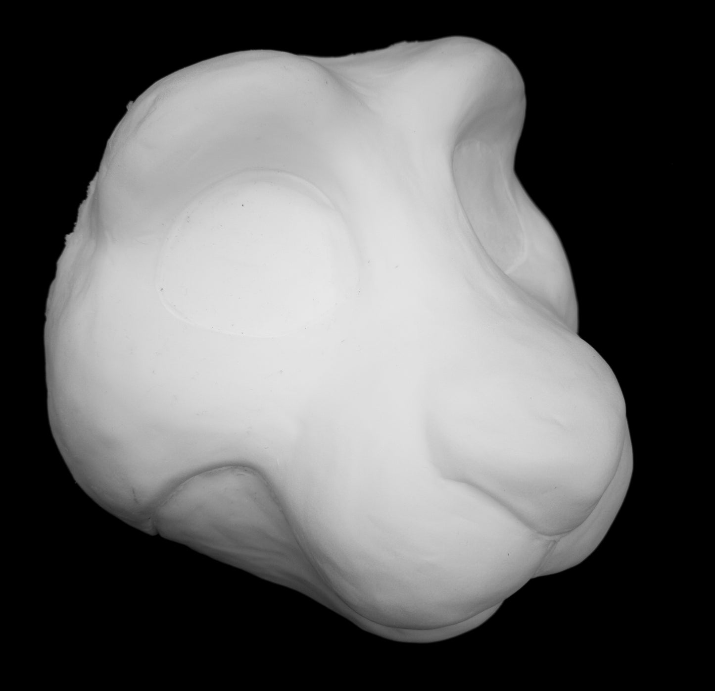 Critter soft foam head base for costumes, mascots and fursuits.
