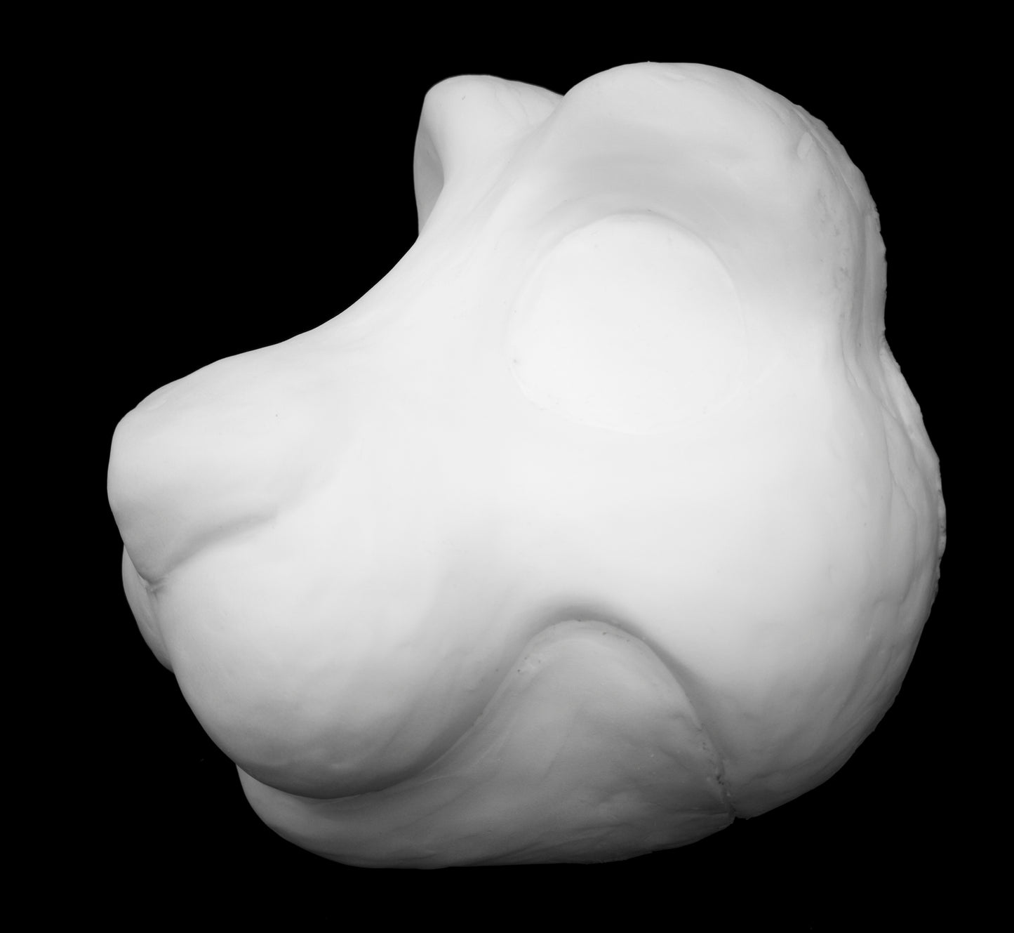 Critter soft foam head base for costumes, mascots and fursuits.