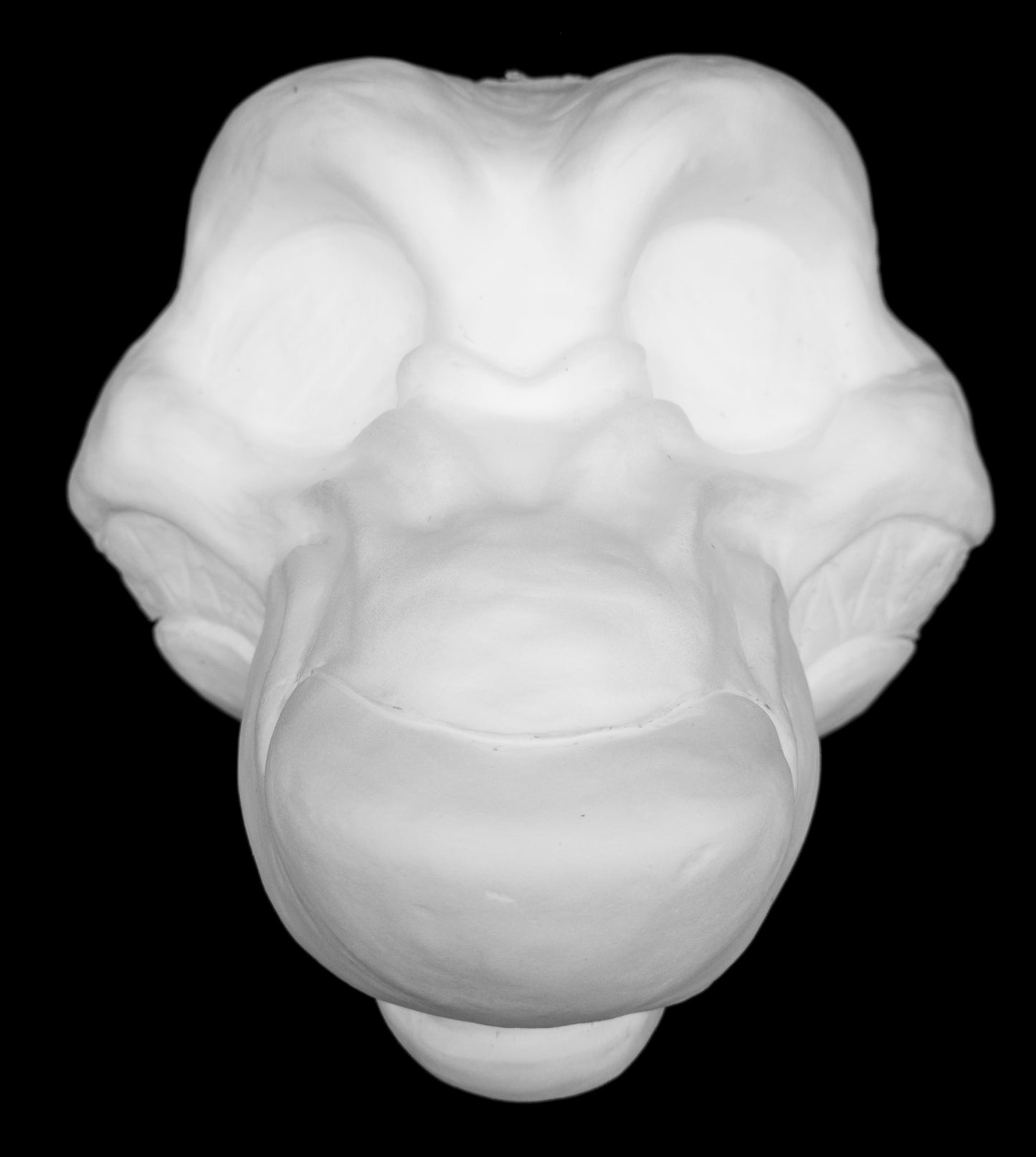 Angry canine soft foam head base for costumes, mascots and fursuits.
