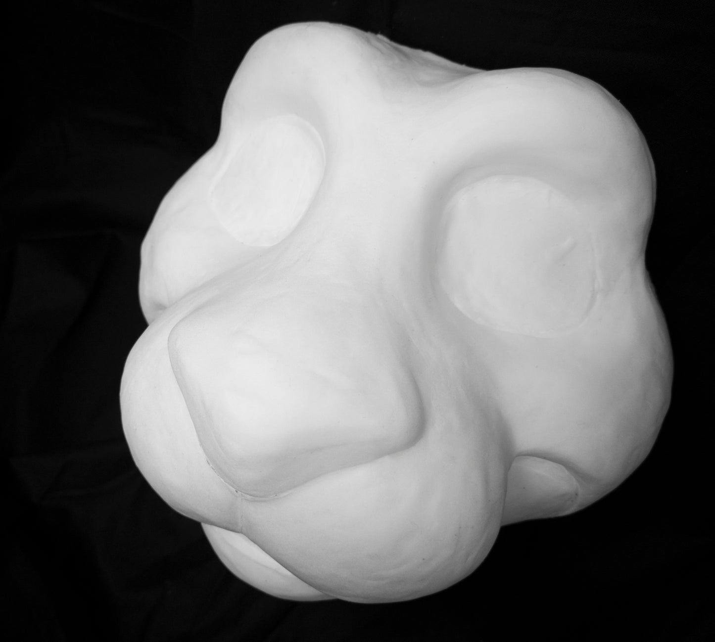Otter soft foam head base for costumes, mascots and fursuits.