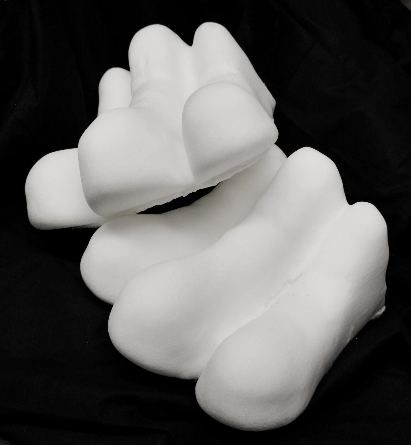 Three toe paw padding for costumes, mascots and fursuits