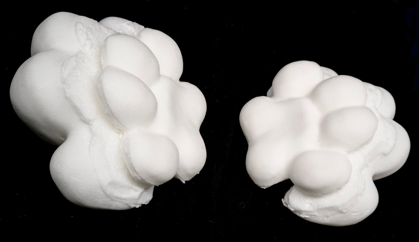 Large puffy paw pads for costumes, mascots and fursuits (One pair)