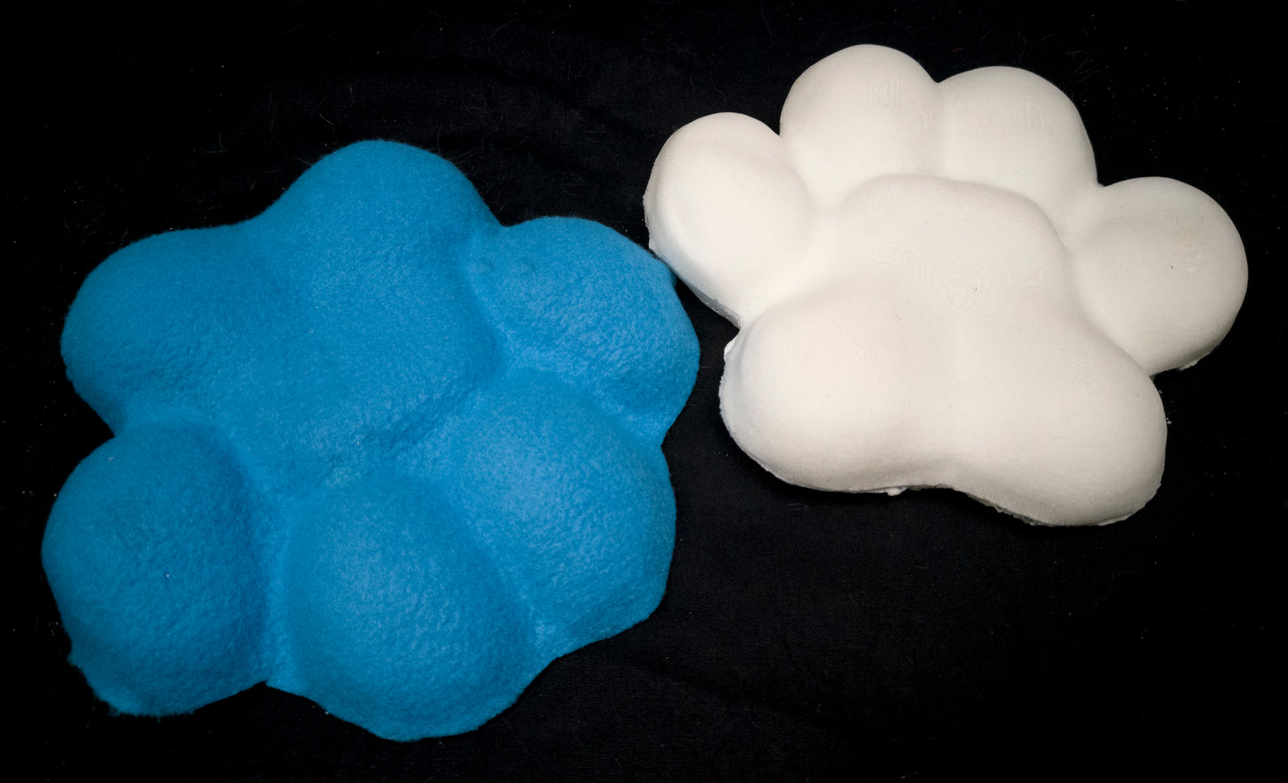 Large puffy paw pads for costumes, mascots and fursuits (One pair)