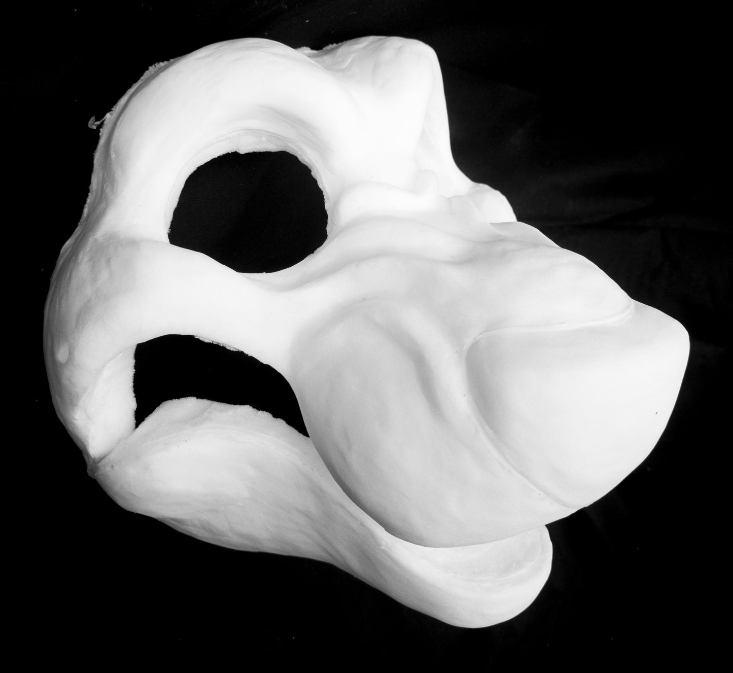 Angry Canine bundle deal: cut and carved head base, Eyes and Feet padding, for costumes mascots and fursuits.