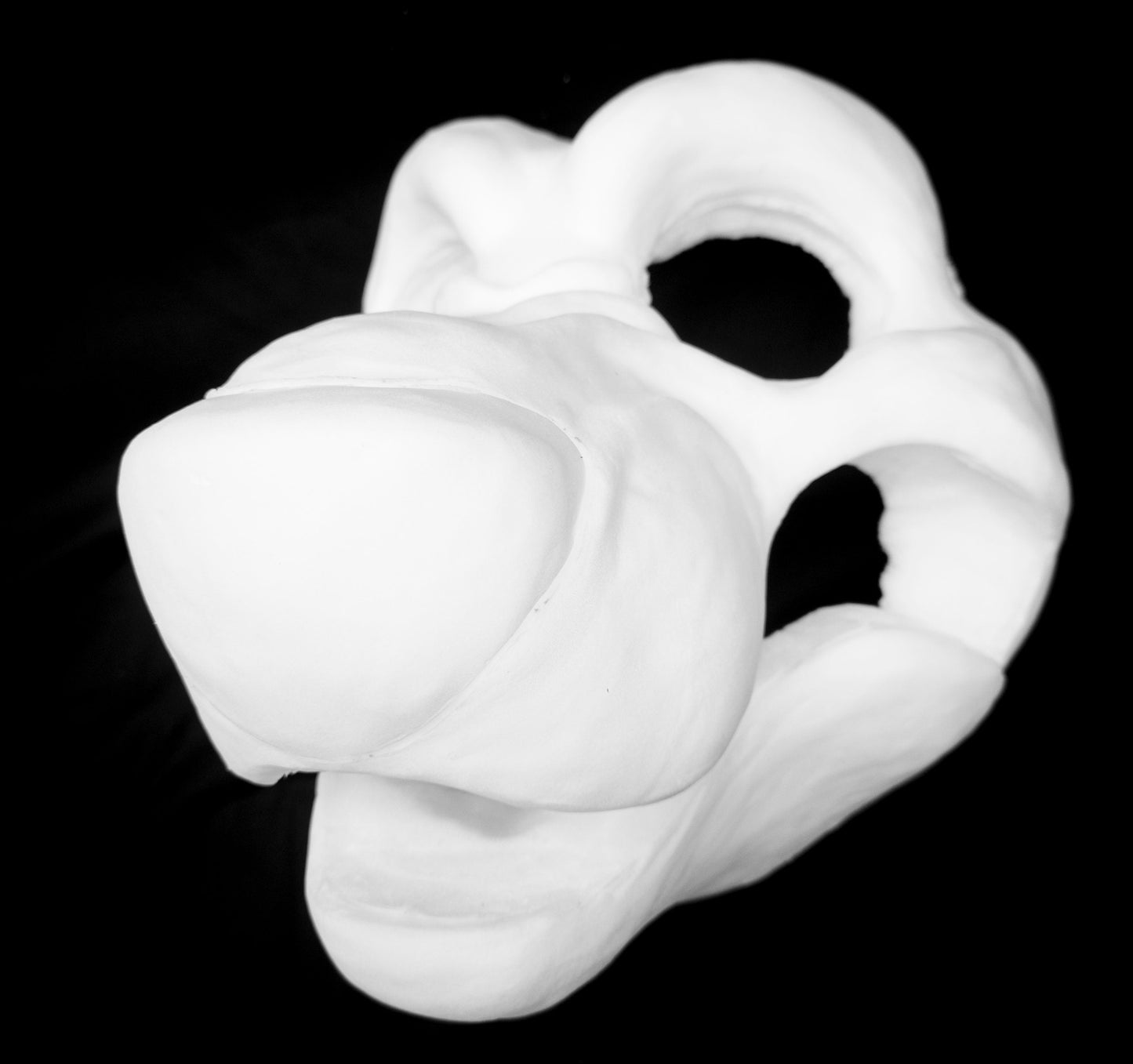 Angry Canine bundle deal: cut and carved head base, Eyes and Feet padding, for costumes mascots and fursuits.