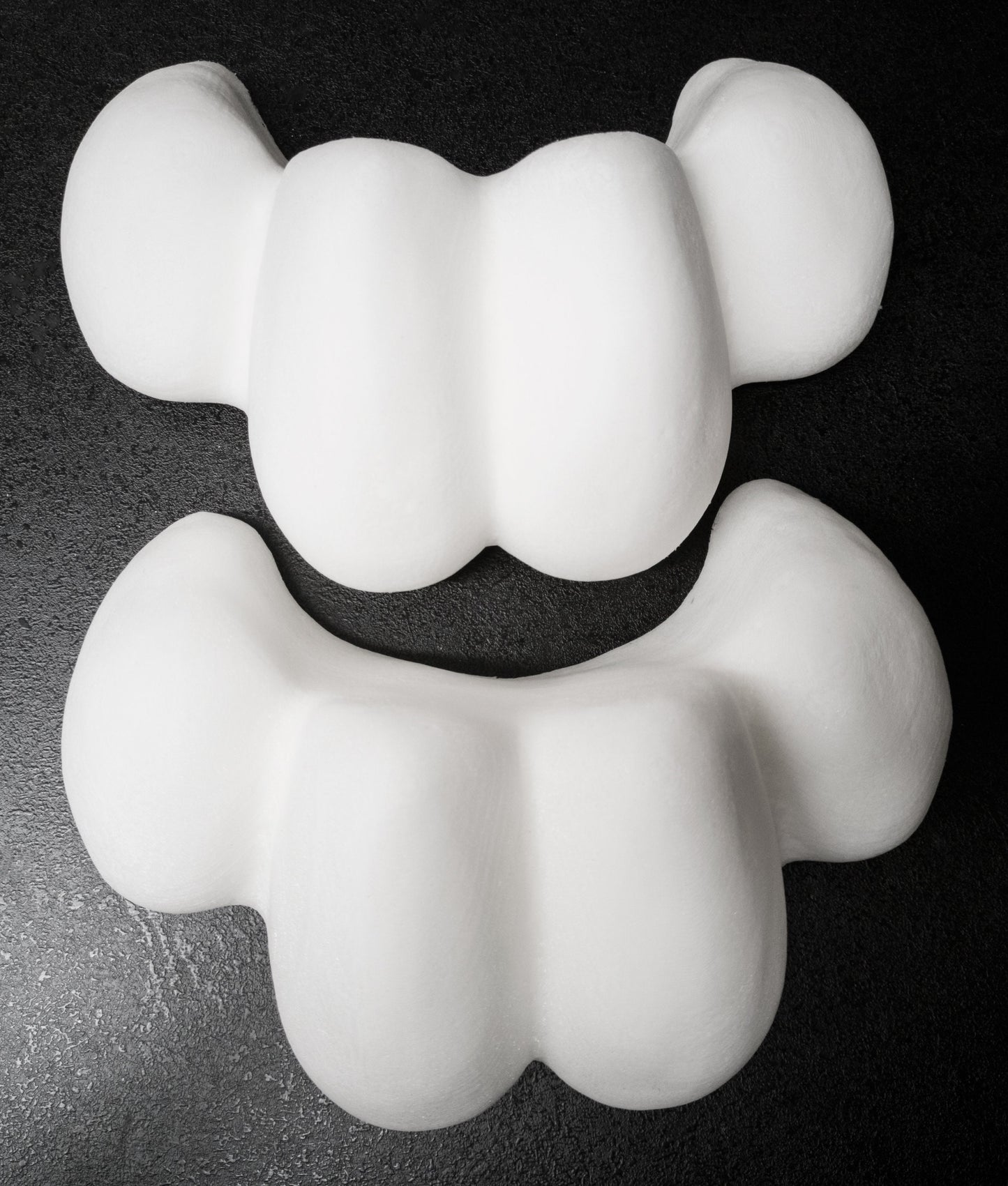 Toony skull bundle deal: cut and carved head base, Eyes and Feet padding, for costumes mascots and fursuits.