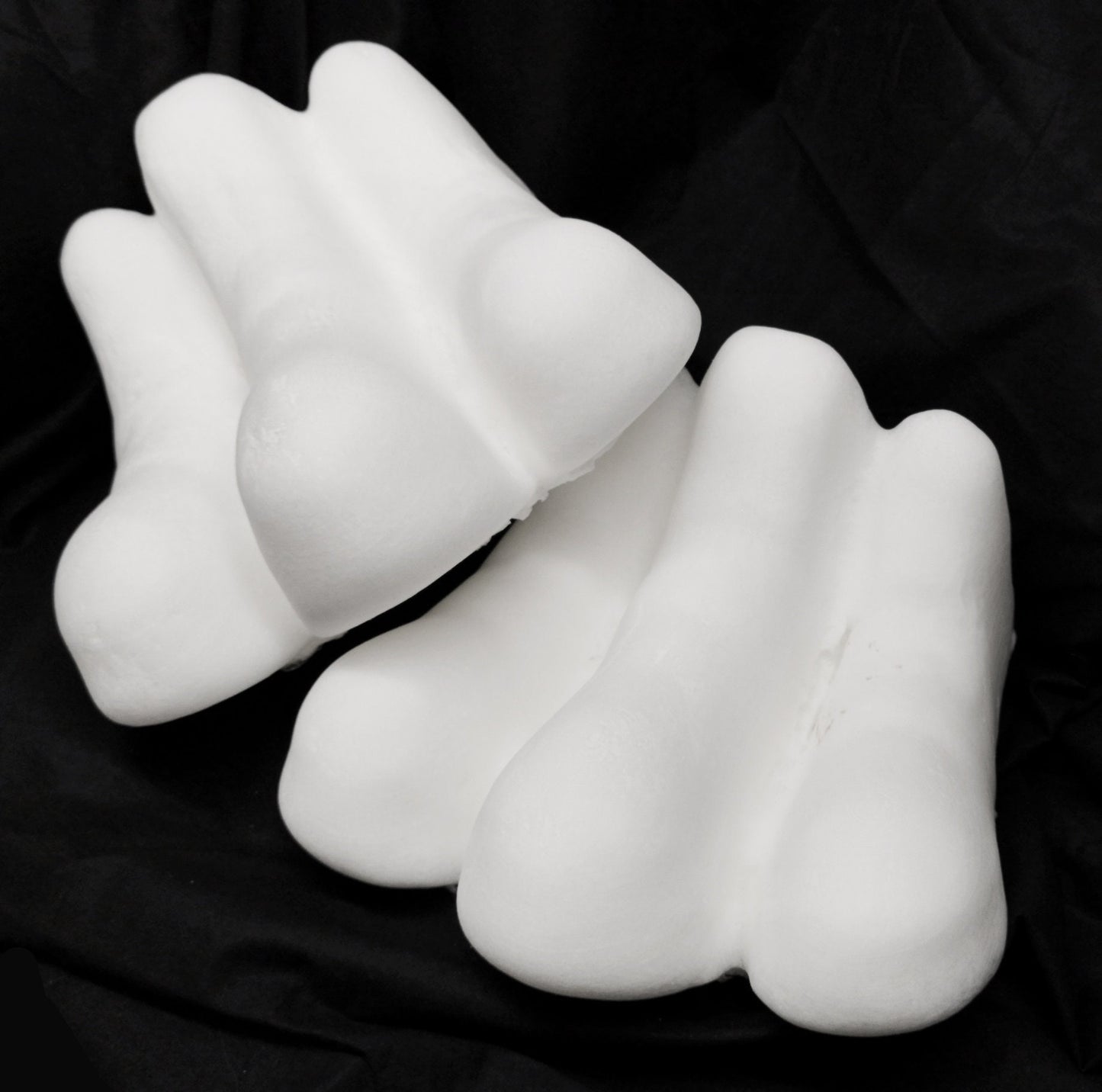 Raptor/dragon bundle deal: cut and carved head base, Eyes and Feet padding, for costumes mascots and fursuits.