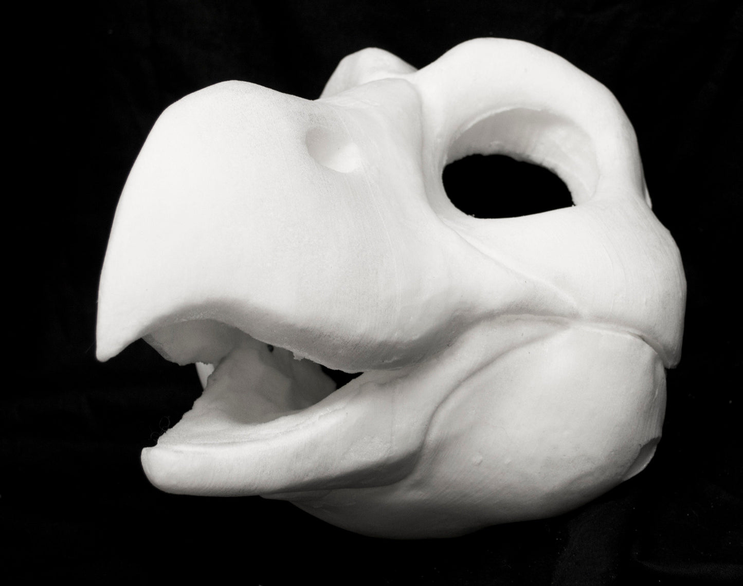 Large bird of prey bundle deal: cut and carved head base, Eyes and Feet padding, for costumes mascots and fursuits.