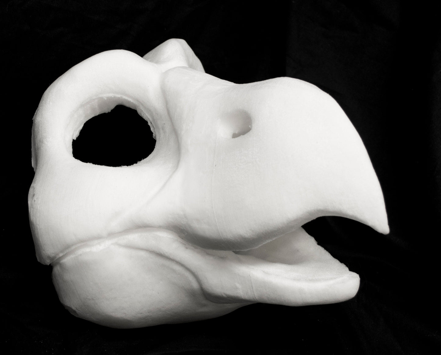 Large bird of prey bundle deal: cut and carved head base, Eyes and Feet padding, for costumes mascots and fursuits.