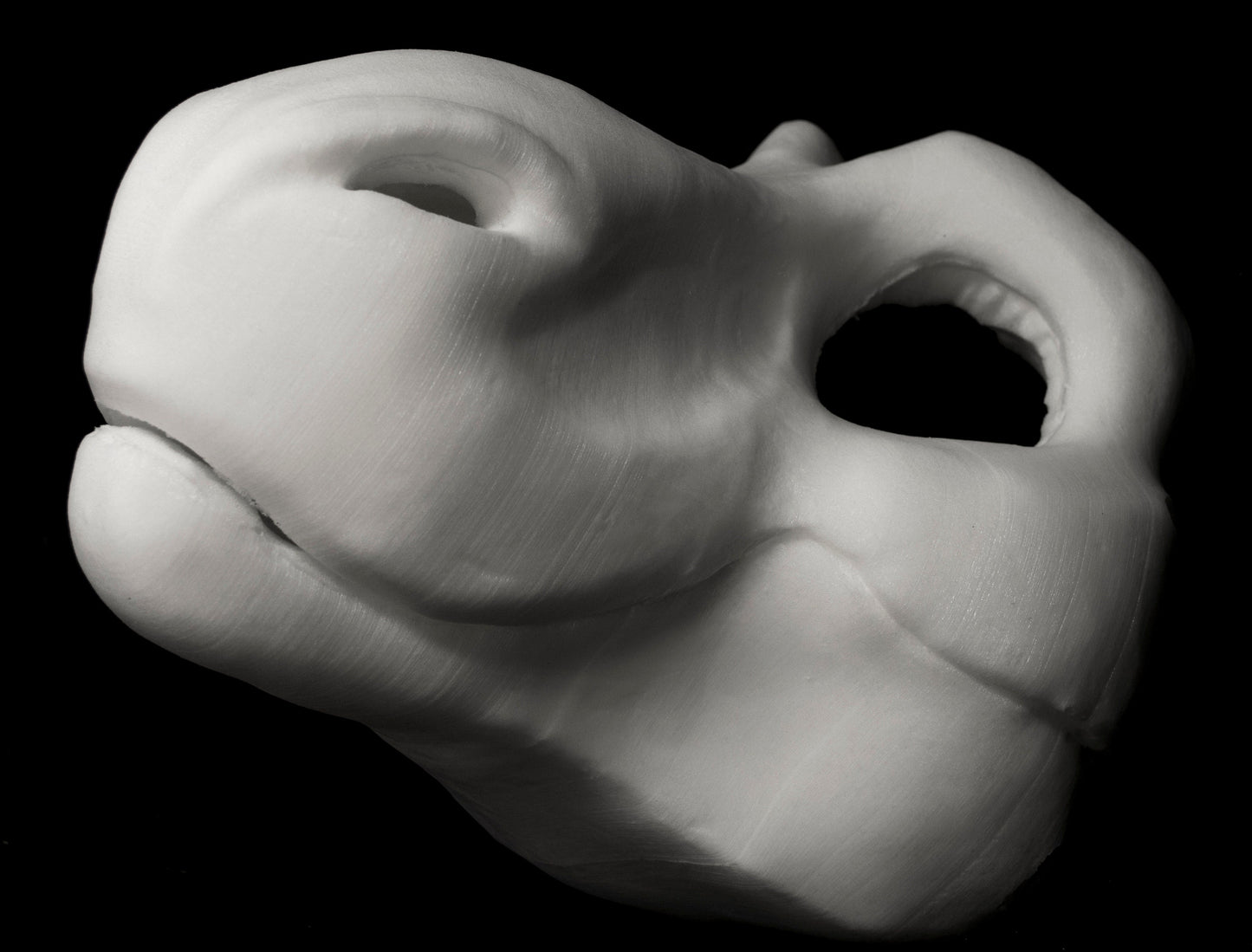 Cut & carved Dinosaur foam head base for costumes, mascots and fursuits.