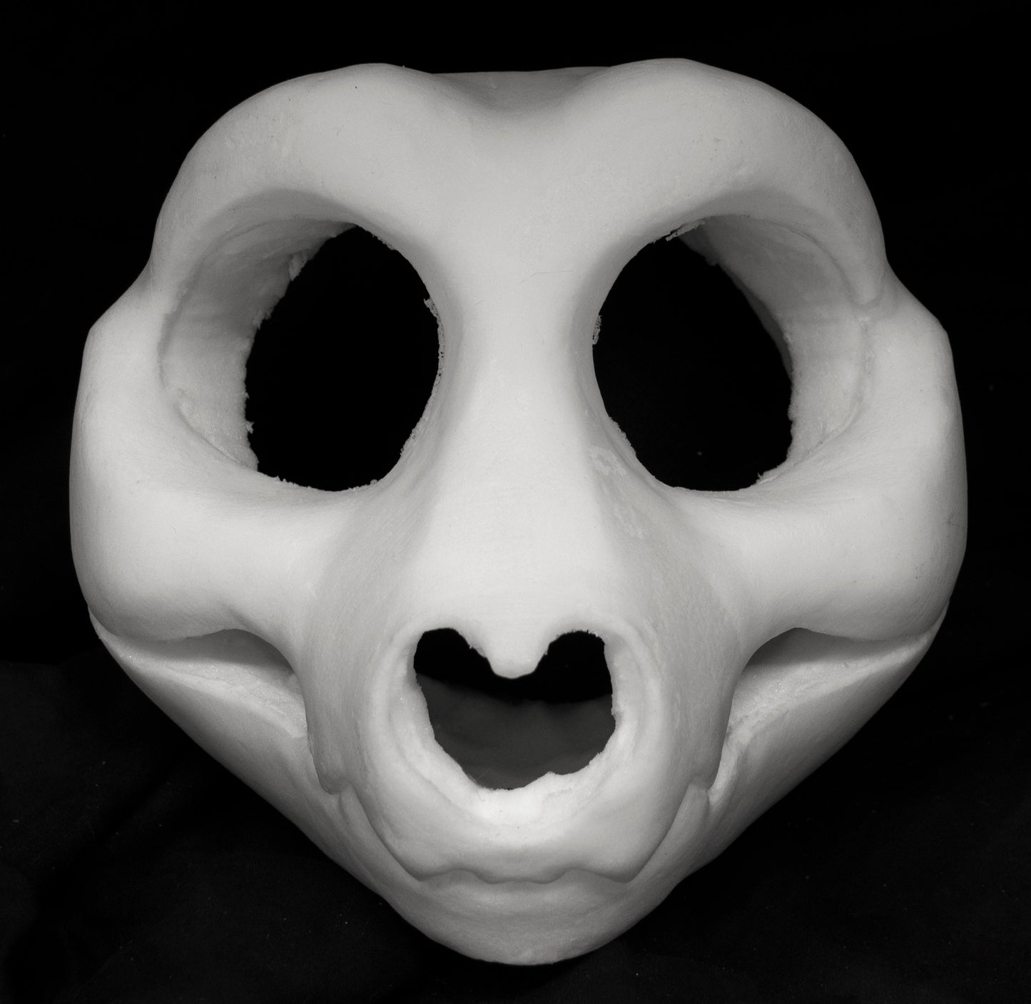 Toony skull bundle deal: cut and carved head base, Eyes and Feet padding, for costumes mascots and fursuits.