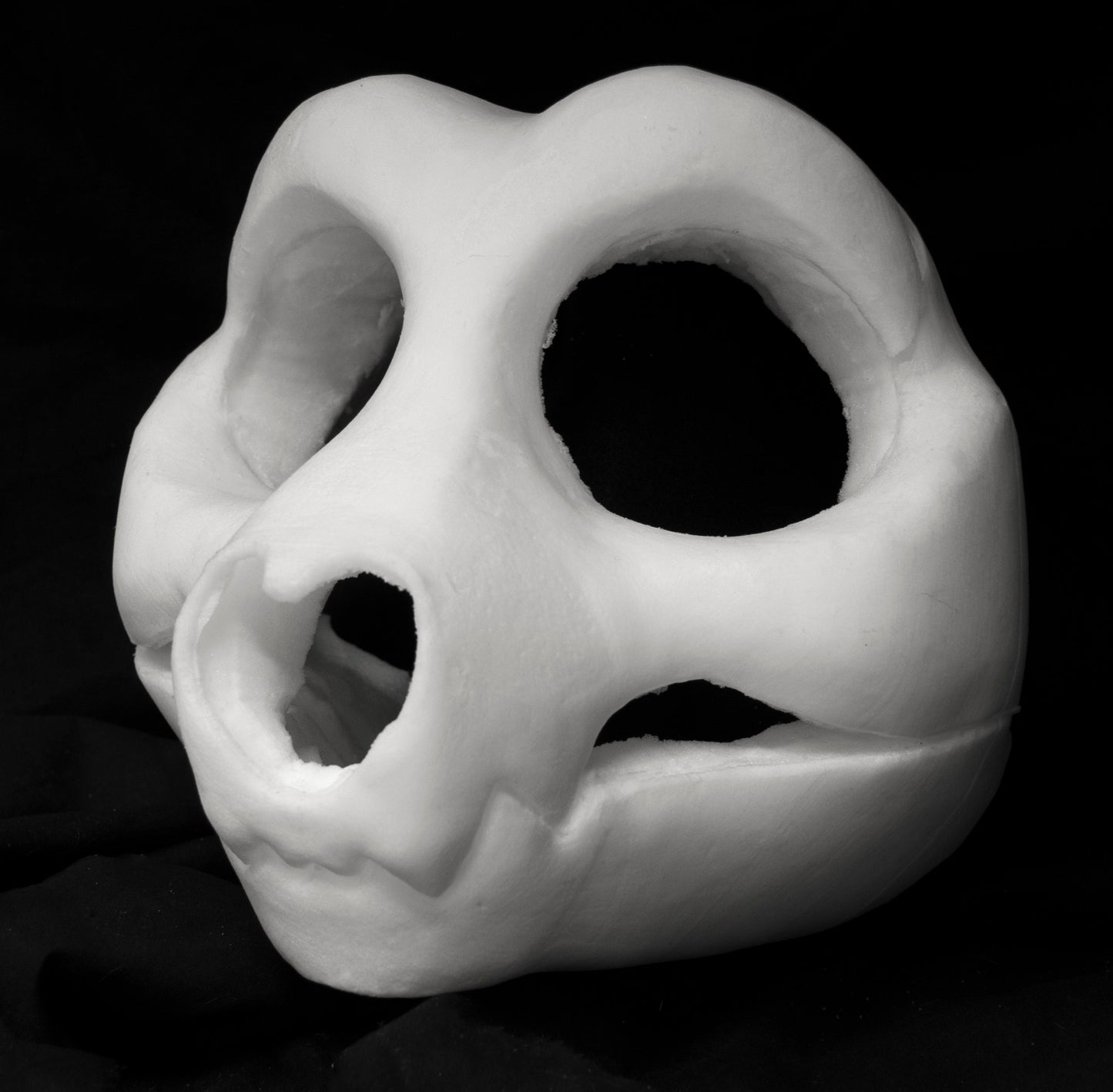 Toony demon skull bundle deal: cut and carved head base, Eyes and Feet padding, for costumes mascots and fursuits.