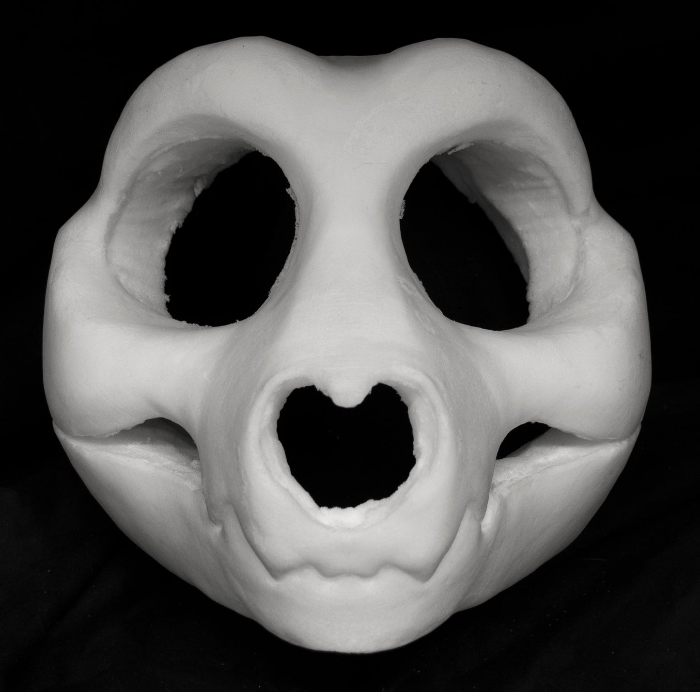 Toony demon skull bundle deal: cut and carved head base, Eyes and Feet padding, for costumes mascots and fursuits.