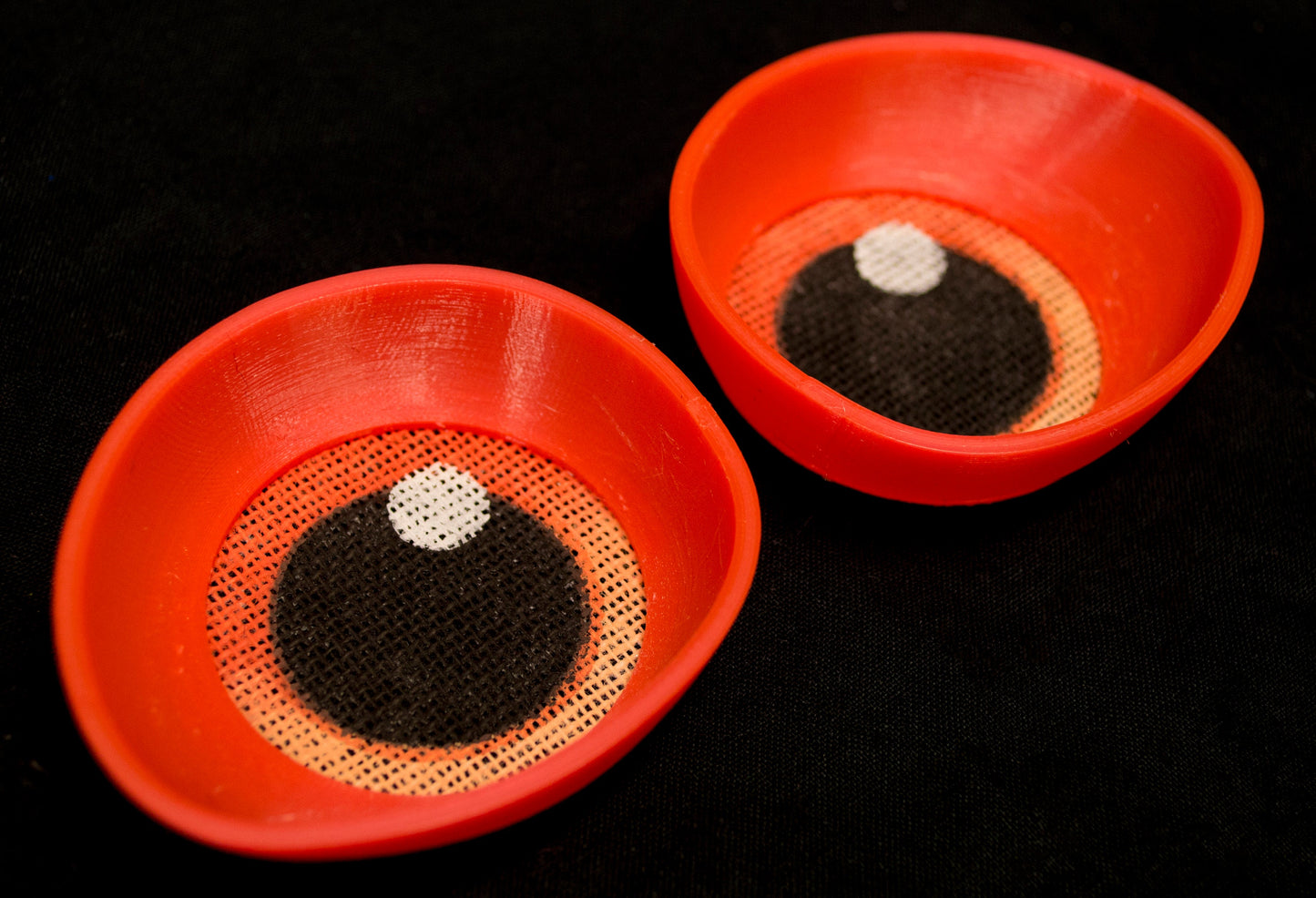 Orange follow me effect toony eyes for costumes, fursuits and mascots (1 pair)(Many colours and custom painted options) Waterproof