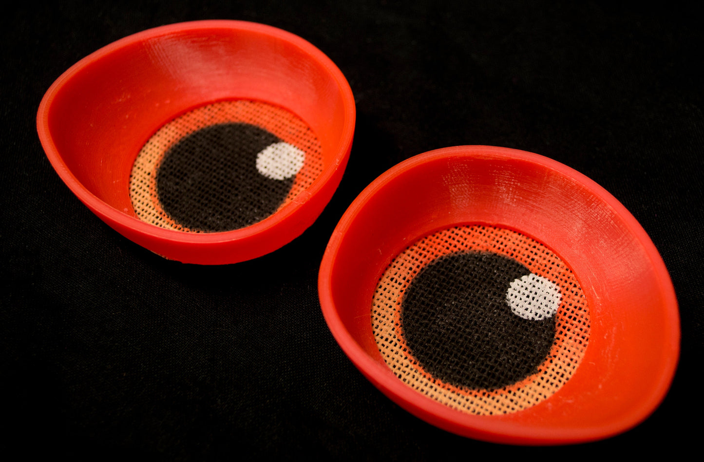 Orange follow me effect toony eyes for costumes, fursuits and mascots (1 pair)(Many colours and custom painted options) Waterproof