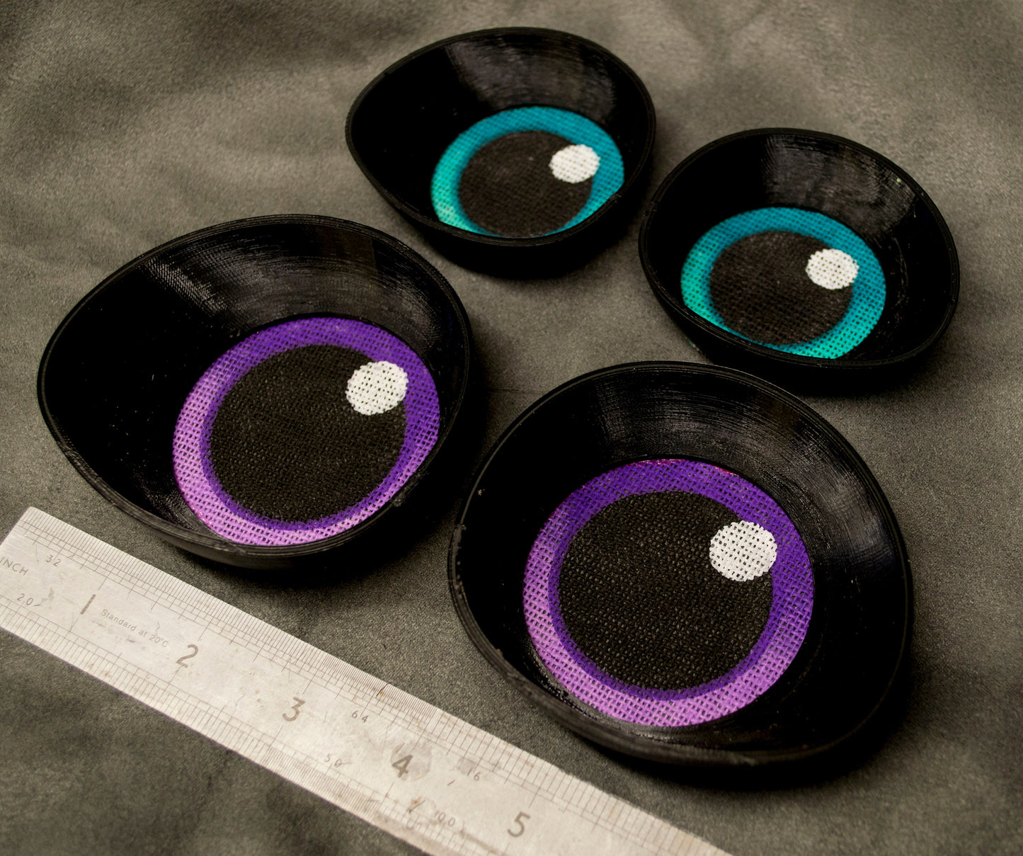 Large Black Toony follow me eyes for costumes, fursuits and mascots, 1 pair (Many colours and custom painted options) Waterproof