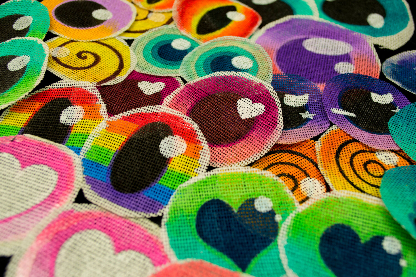 Painted Buckram for Toony eyes, for costumes, fursuits and mascots (1 pair) Waterproof