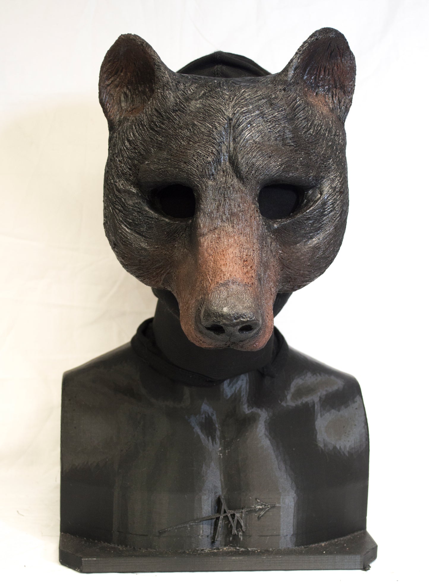 Awaykin Black bear Made to order combat friendly LARP half mask