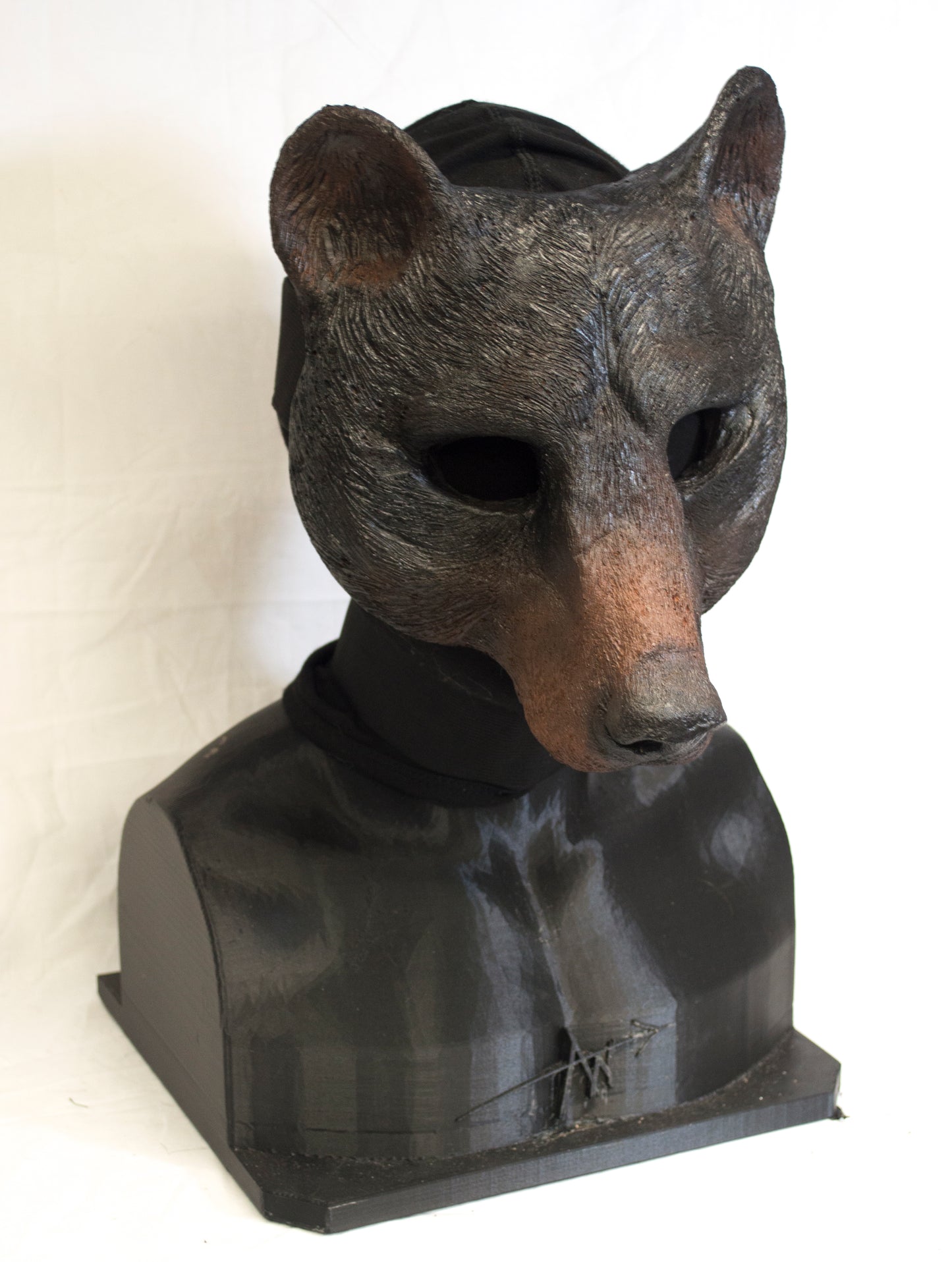 Awaykin Black bear Made to order combat friendly LARP half mask