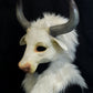 Custom painted hooded Awaykin mask with horns