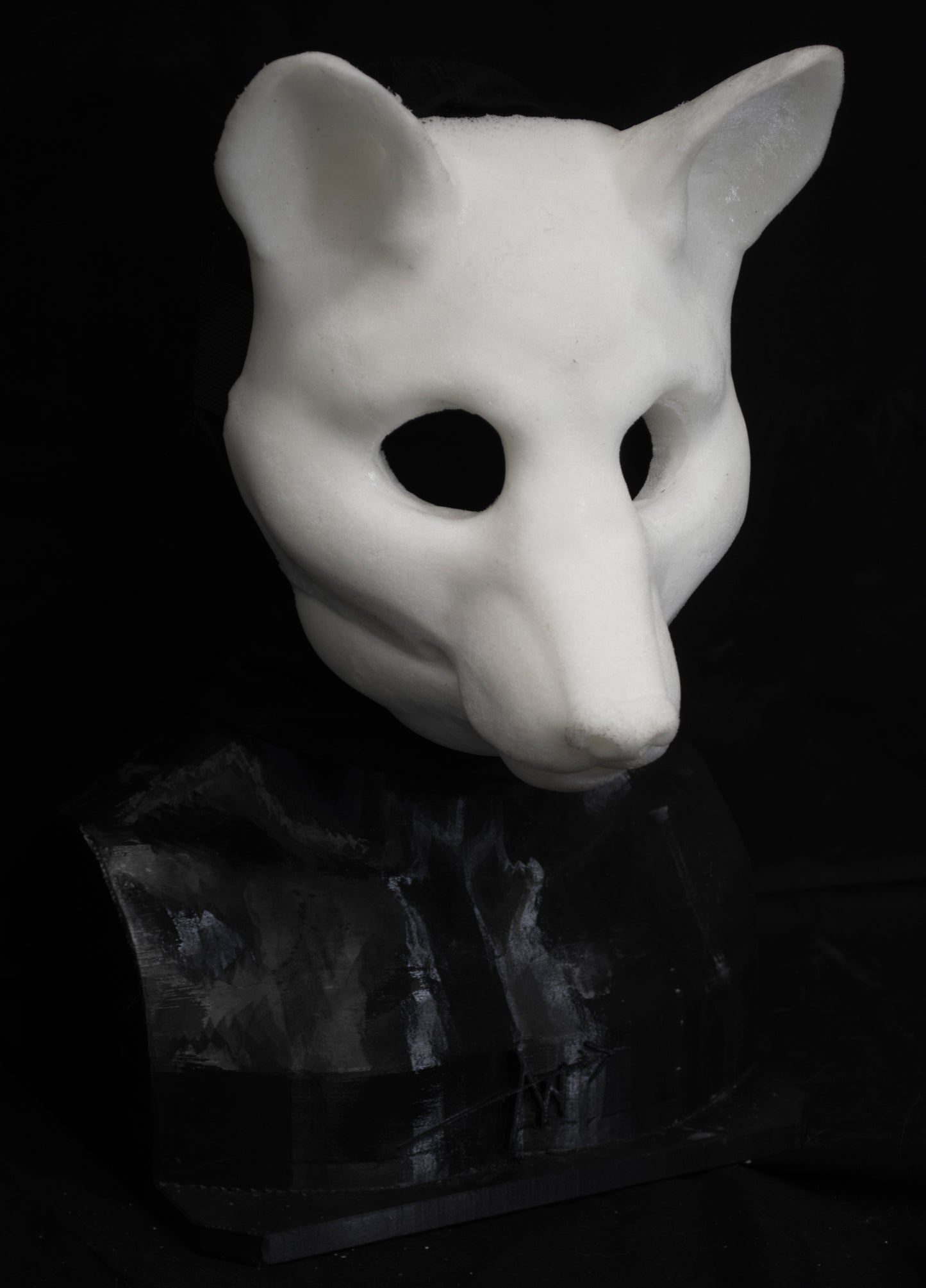 Slimline Fox soft foam head base for LARP costumes, mascots and fursuits.