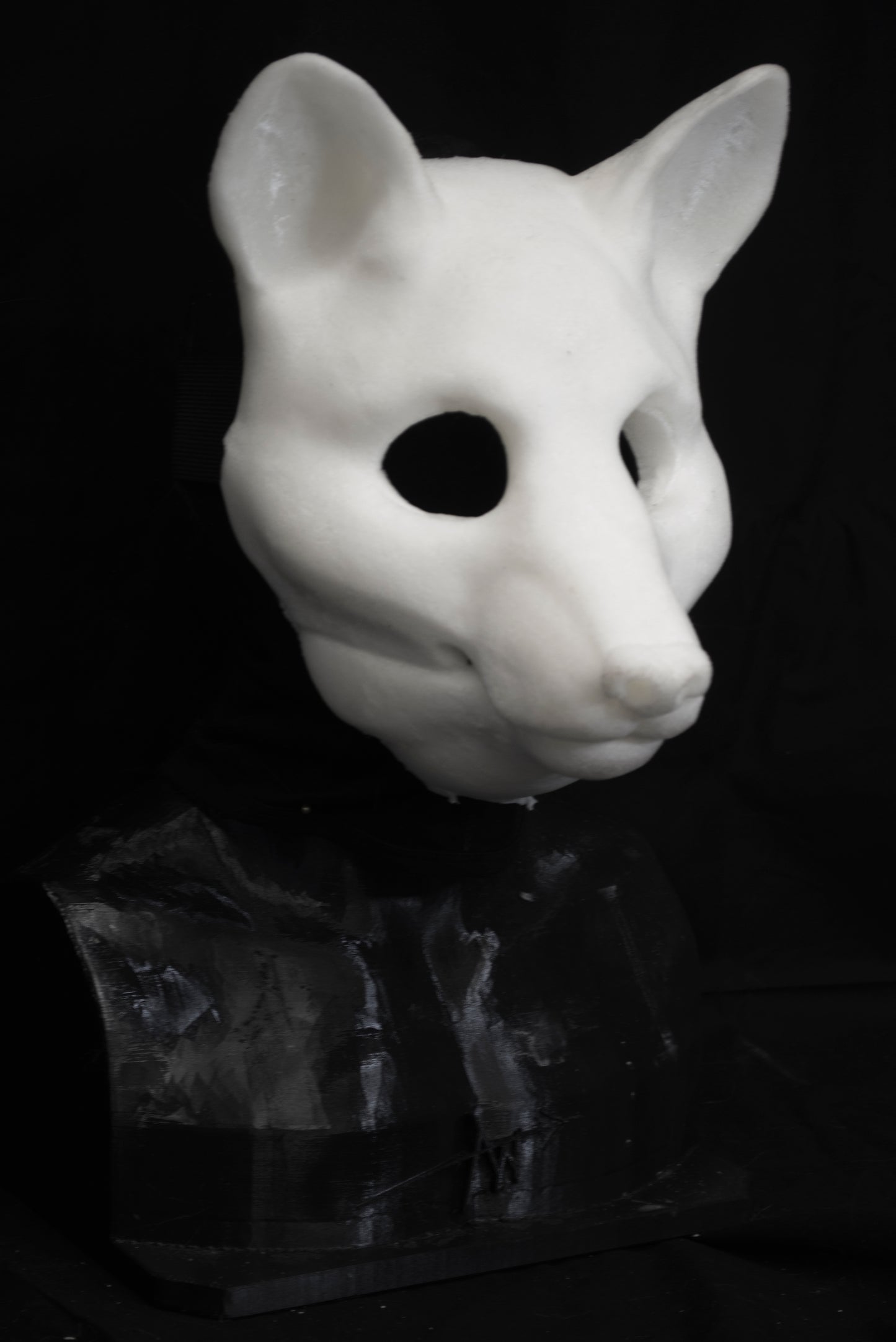 Slimline Fox soft foam head base for LARP costumes, mascots and fursuits.