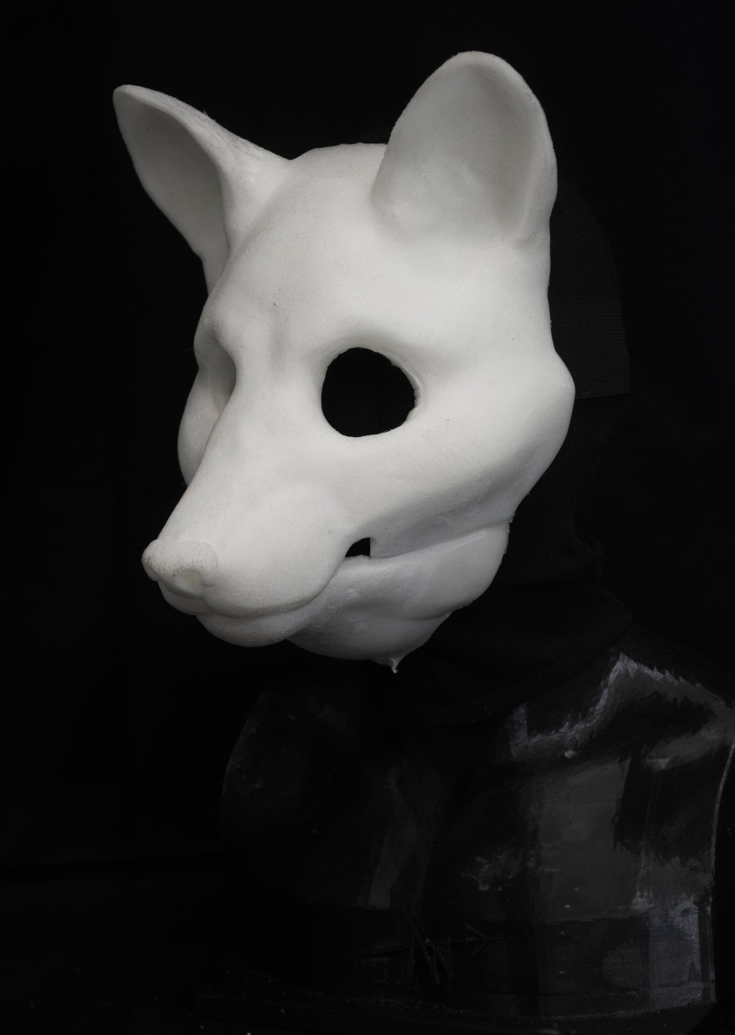 Slimline Fox soft foam head base for LARP costumes, mascots and fursuits.