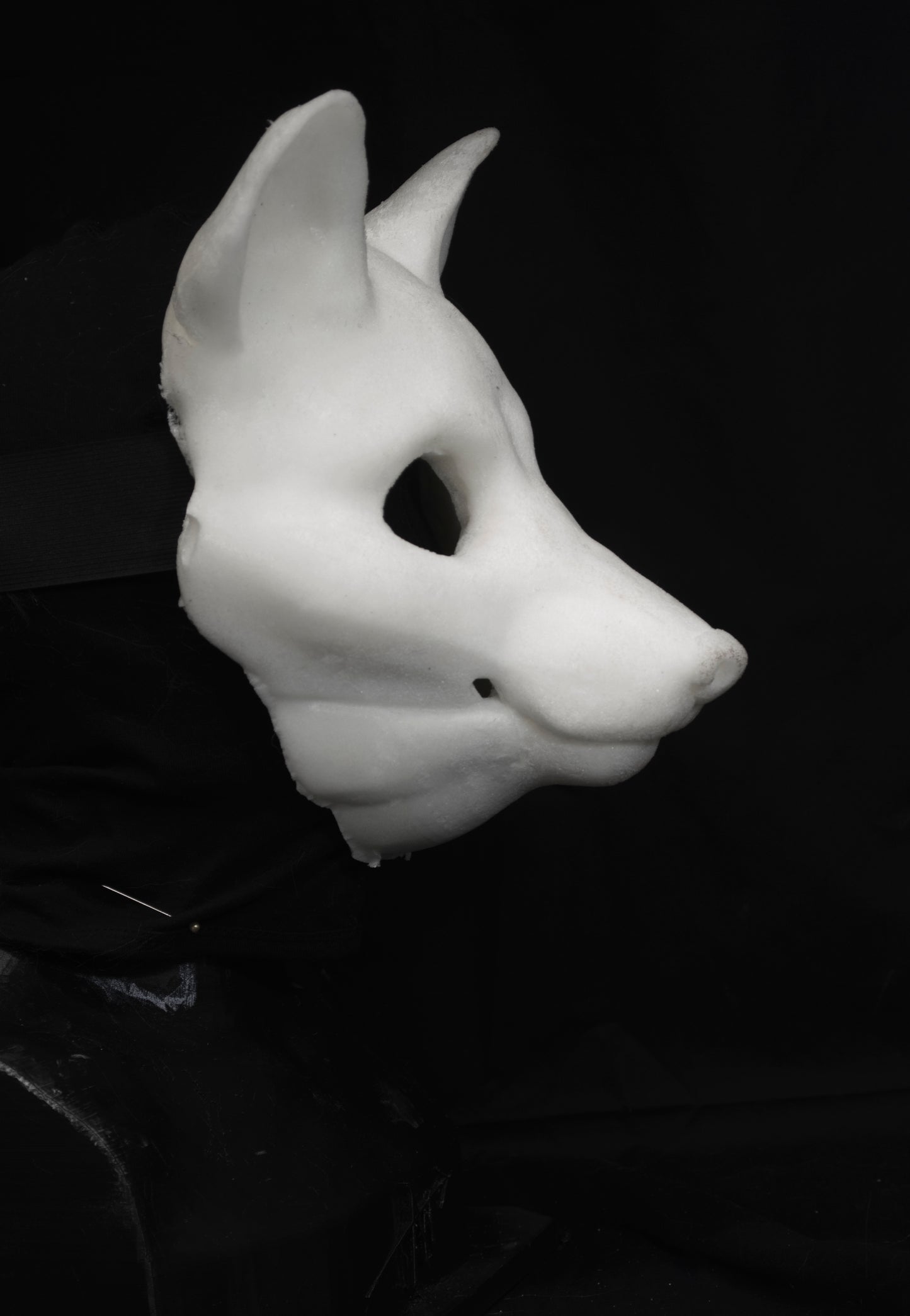 Slimline Fox soft foam head base for LARP costumes, mascots and fursuits.