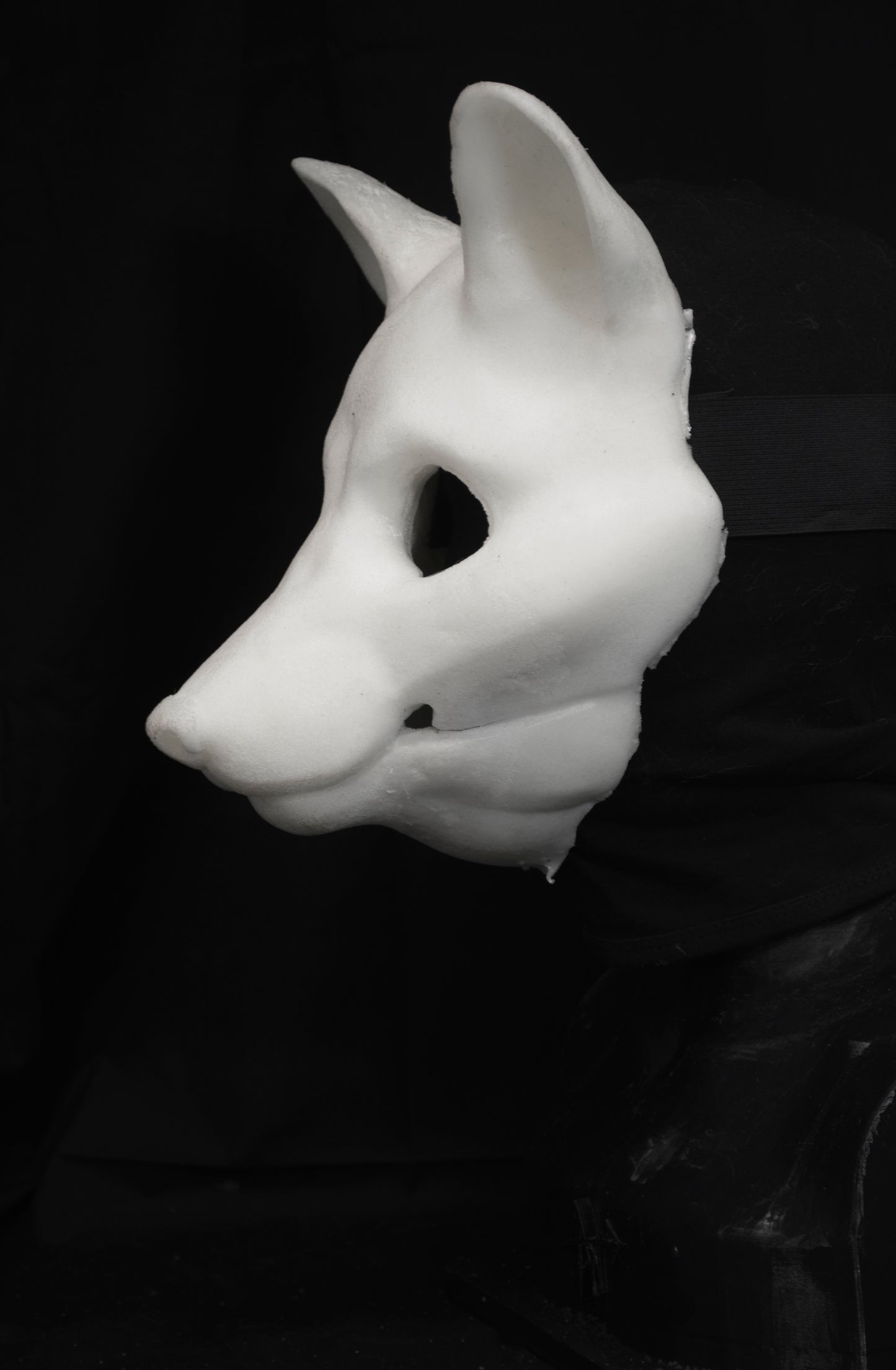 Slimline Fox soft foam head base for LARP costumes, mascots and fursuits.