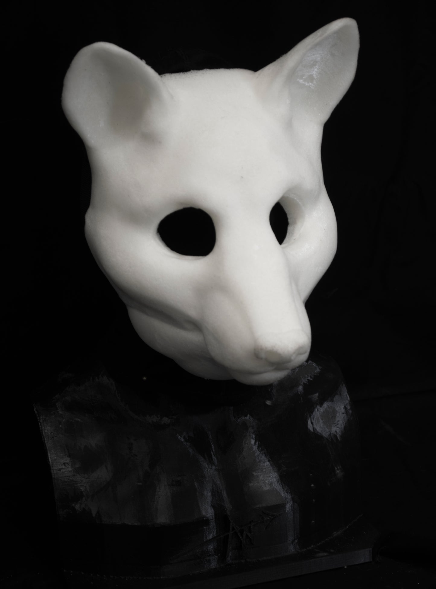 Slimline Fox soft foam head base for LARP costumes, mascots and fursuits.