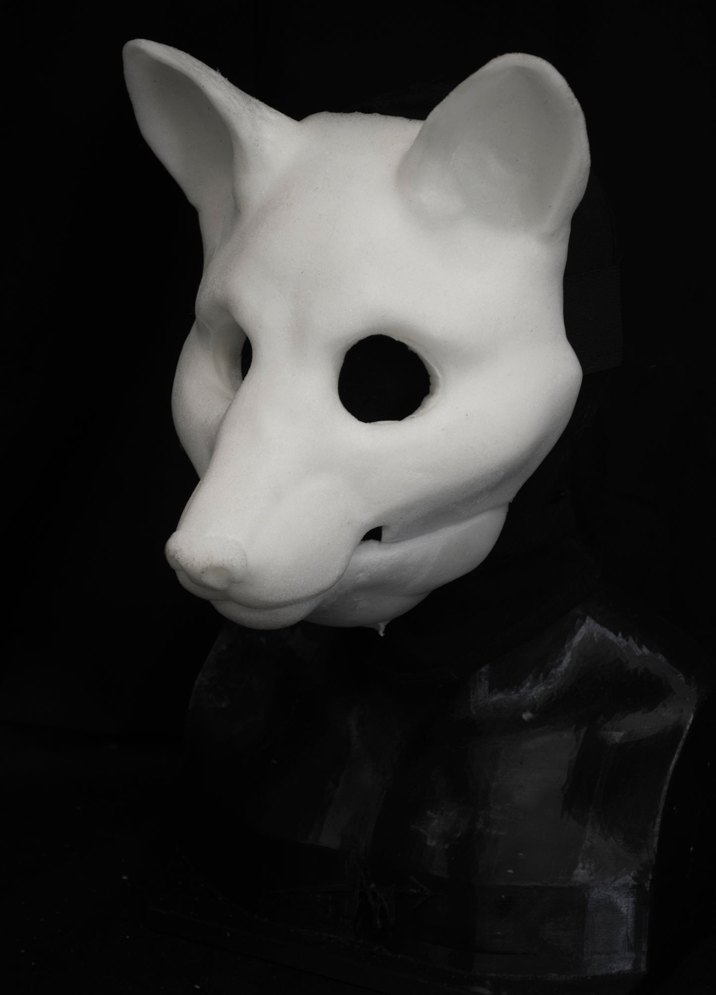 Slimline Fox soft foam head base for LARP costumes, mascots and fursuits.