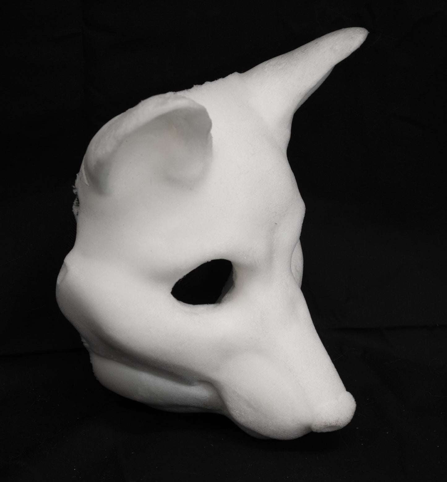 Slimline Fox soft foam head base for LARP costumes, mascots and fursuits.