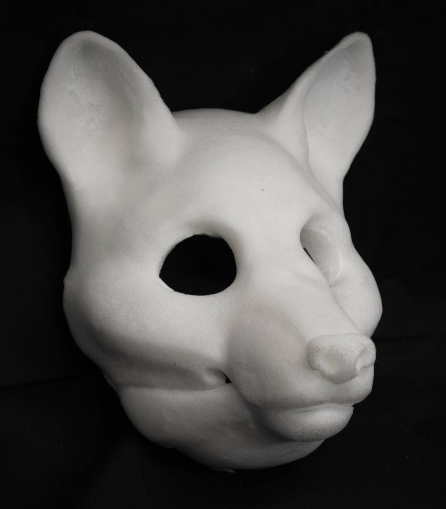 Slimline Fox soft foam head base for LARP costumes, mascots and fursuits.