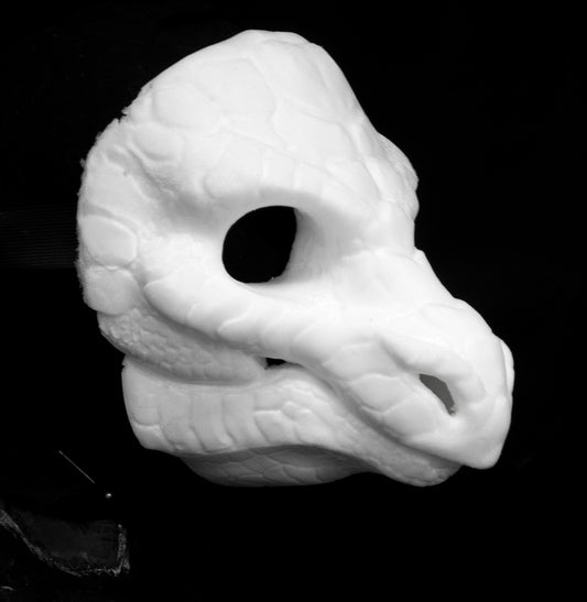 Slimline Dragon soft foam head base for LARP costumes, mascots and fursuits.