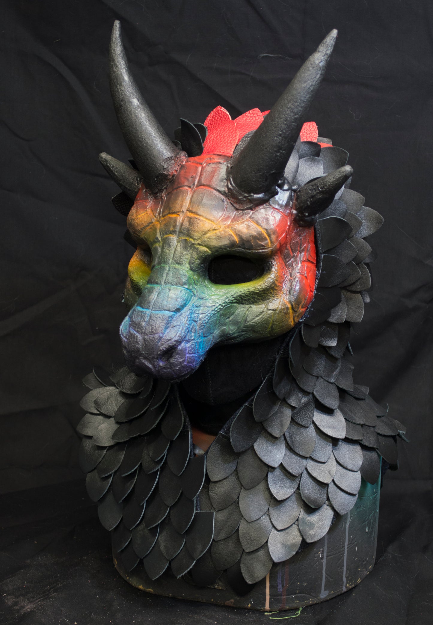 Custom painted Scaled hooded Awaykin mask
