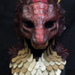 Awaykin Red Dragon: Made to order combat friendly Scaled LARP half mask