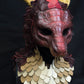 Awaykin Red Dragon: Made to order combat friendly Scaled LARP half mask