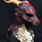 Awaykin Red Dragon: Made to order combat friendly Scaled LARP half mask