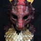 Awaykin Red Dragon: Made to order combat friendly Scaled LARP half mask