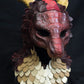 Awaykin Red Dragon: Made to order combat friendly Scaled LARP half mask